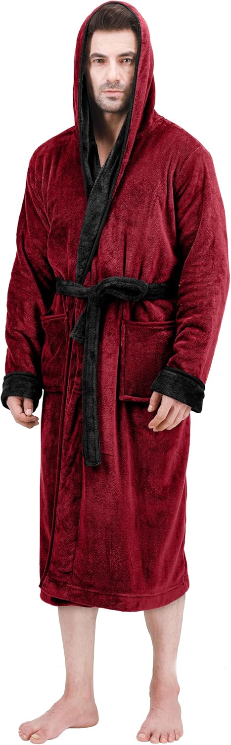 Behagelig fleece-badekåbe til herrer - Harry