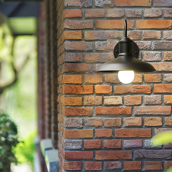 Udendørs væglampe i jern vintage industriel LED 1 lyskilde