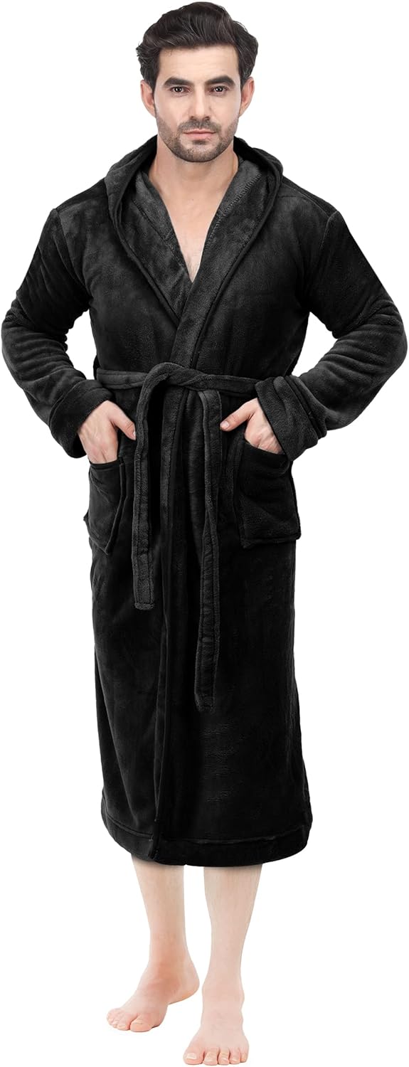 Behagelig fleece-badekåbe til herrer - Harry
