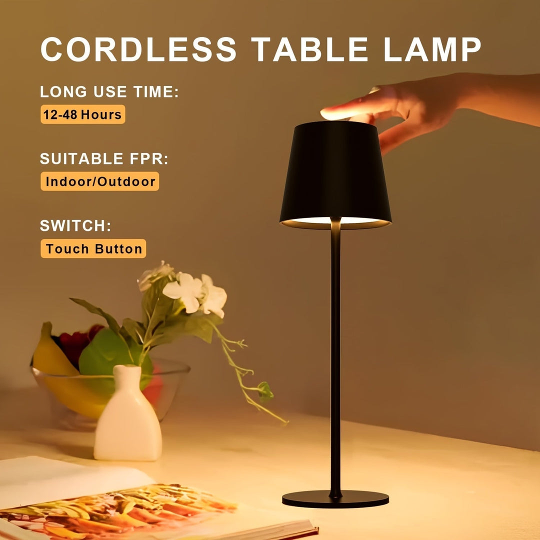Elegant trådløs bordlampe – Moderne og praktisk