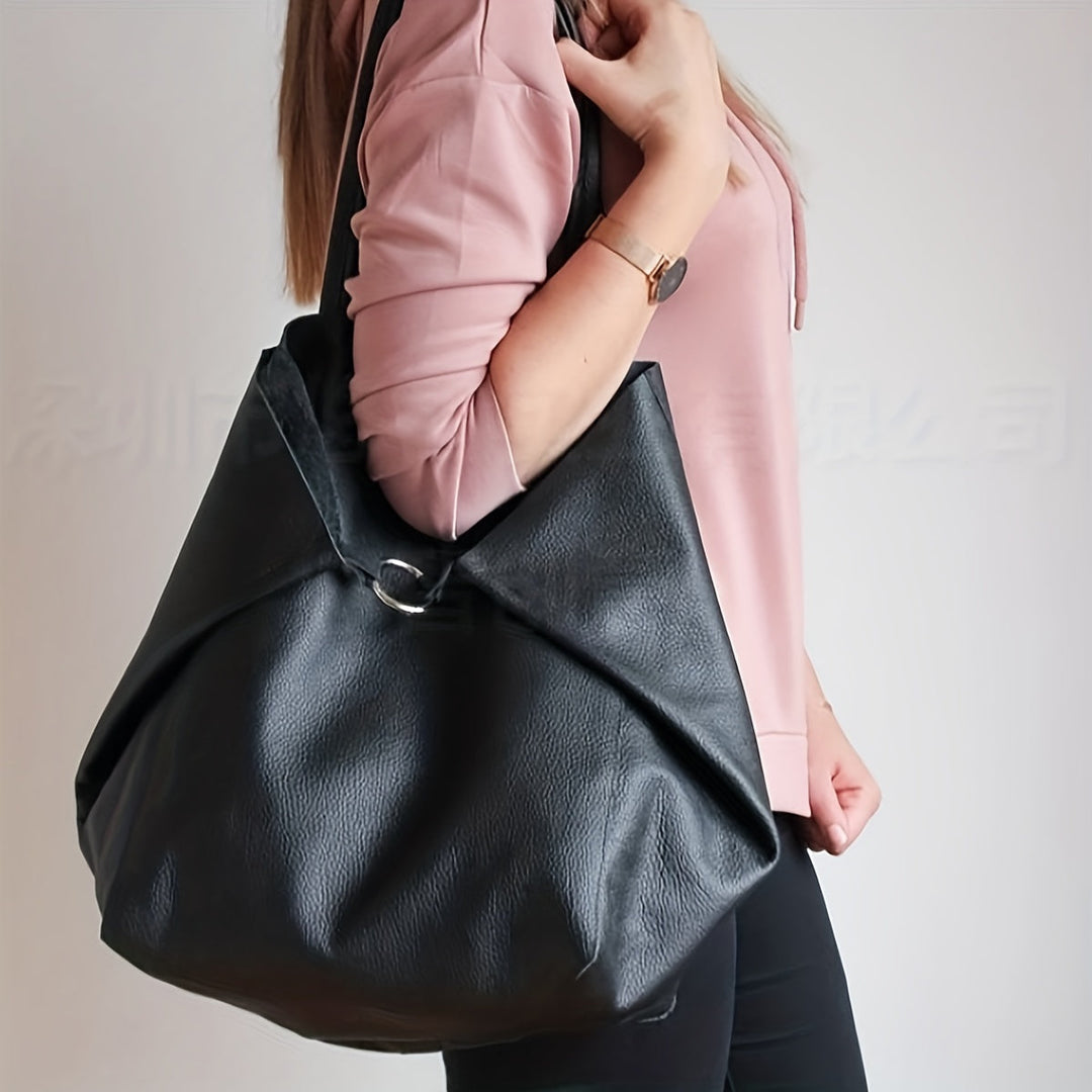 Elegant blød totetaske – praktisk og moderigtig