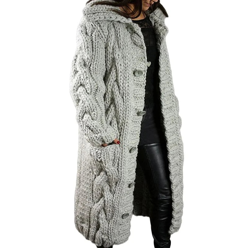 Behageligt tykt strikket cardigan - Emma