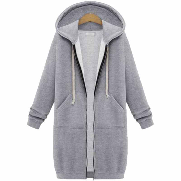 Casual lang cardigan til damer - CozyZip
