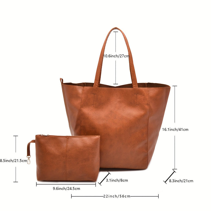Elegant blød totetaske – praktisk og moderigtig
