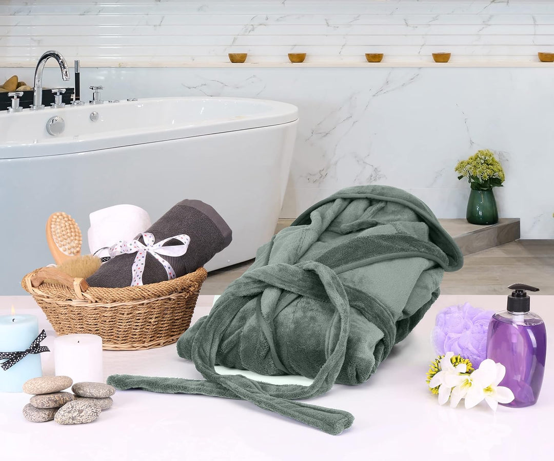 Behagelig fleece-badekåbe til herrer - Harry