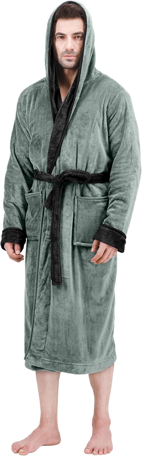 Behagelig fleece-badekåbe til herrer - Harry