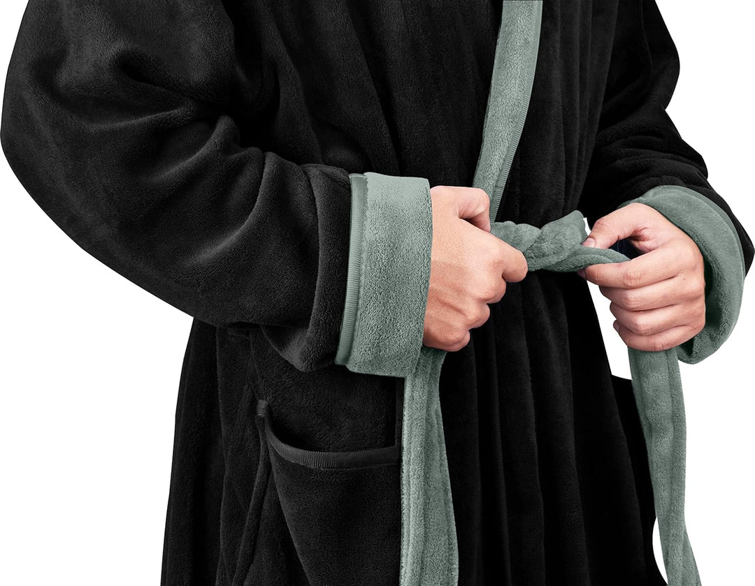 Behagelig fleece-badekåbe til herrer - Harry