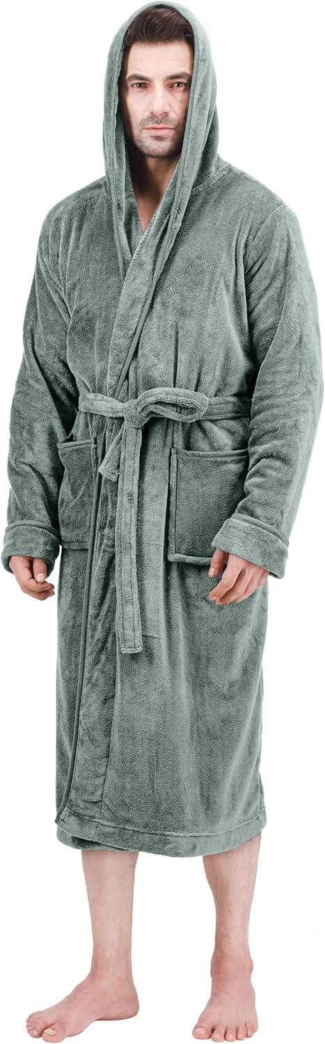 Behagelig fleece-badekåbe til herrer - Harry
