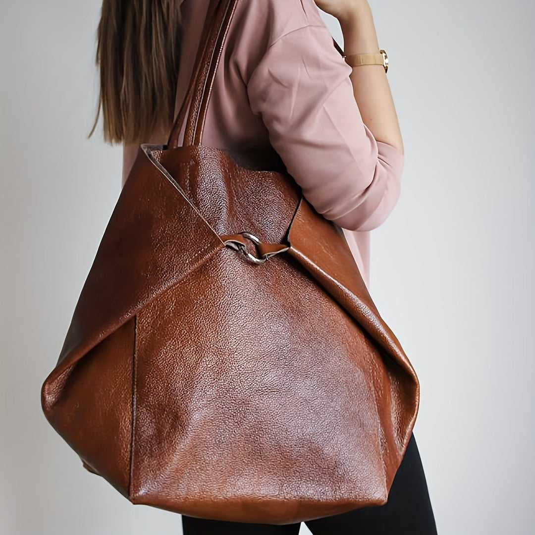 Elegant blød totetaske – praktisk og moderigtig
