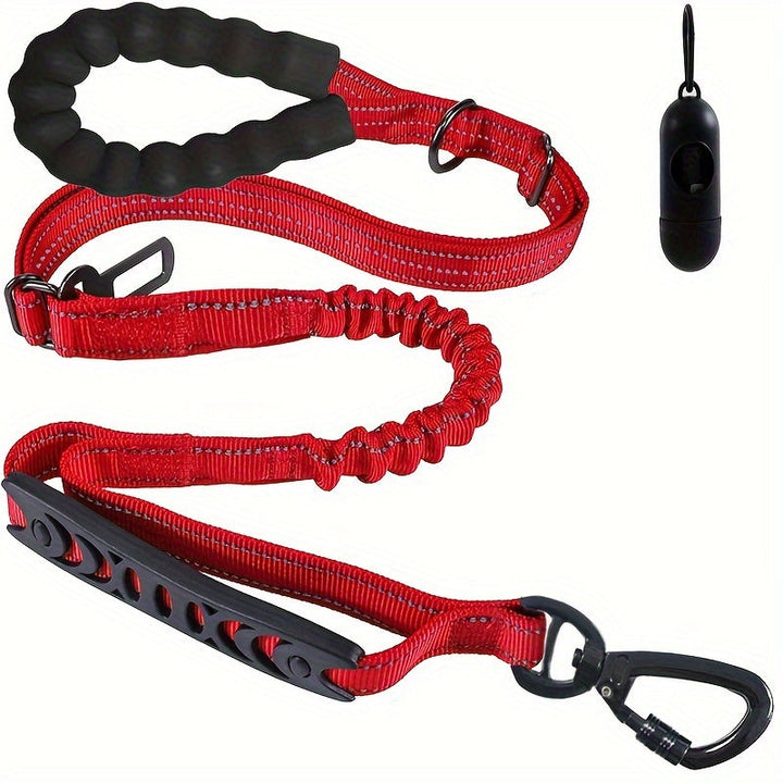 Justerbar Bungee-Snor til Hunde – Stødabsorberende og Reflekterende til Store Hunde