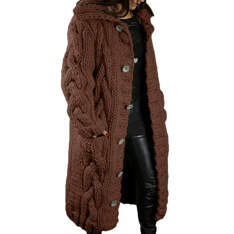 Behageligt tykt strikket cardigan - Emma