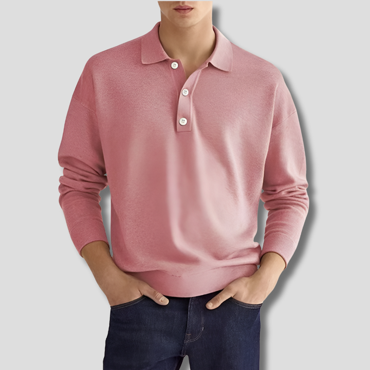 Herre bomuldspoloshirt