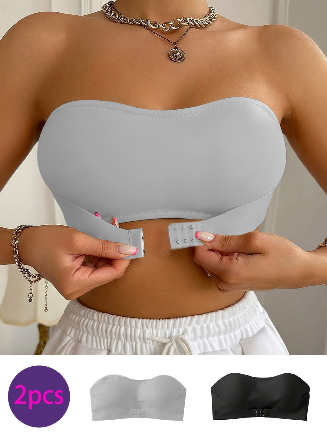 Sømløs bandeau-bh - Blød og komfortabel uden bøjle
