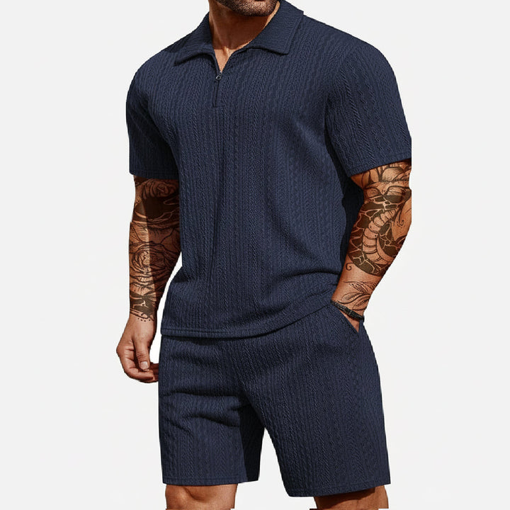 Cross-border European-size Best-selling Mens Summer Plaid