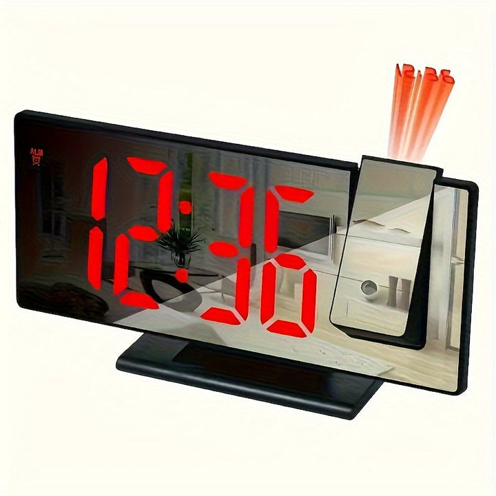 Digitalt projektionsvækkeur – Stort LED-display og multifunktionel alarm