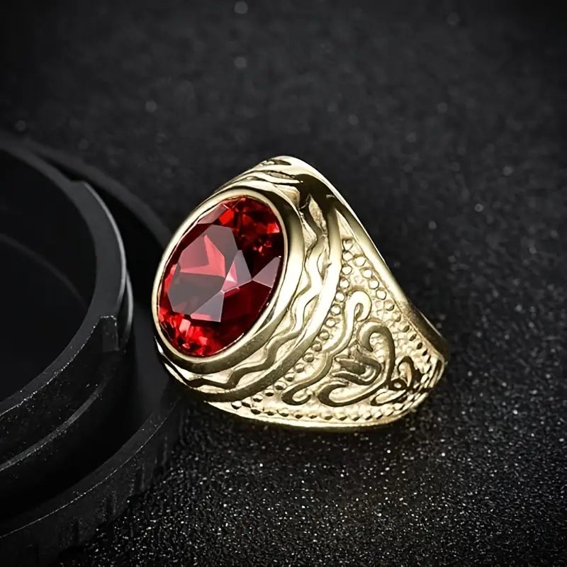 Elegant guldring med raffinerede detaljer