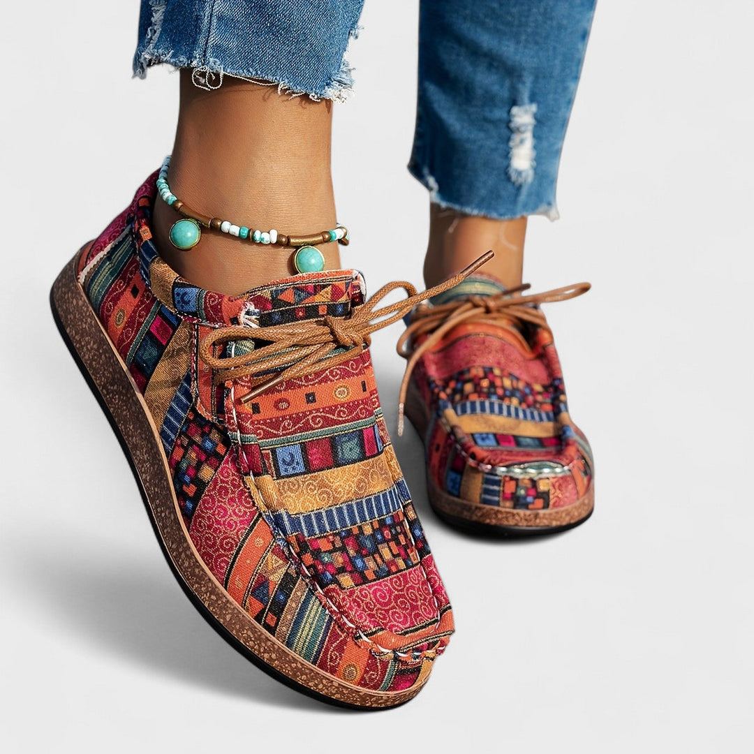 Farverige komfort-sneakers