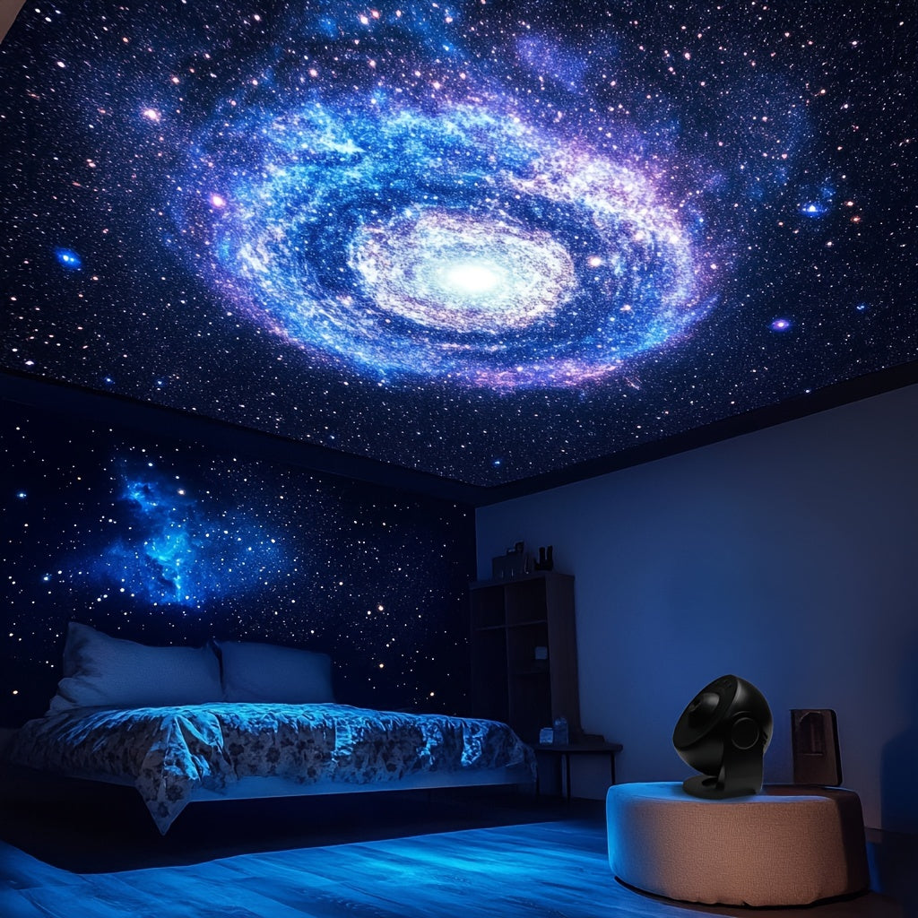 Galaxy Stjerneprojektor – Imponerende LED-rumprojektion med Timerfunktion