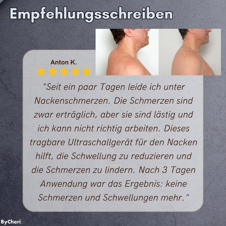 Ultralyds-lymfedrænage-massageapparat til nakken