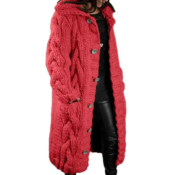 Behageligt tykt strikket cardigan - Emma