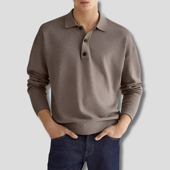 Herre bomuldspoloshirt