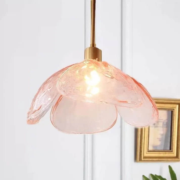 Hængelampe med blomsterblad - Elegant natlampe