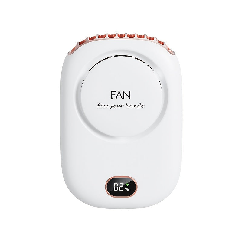 Genopladelig mini halsventilator med USB – Let med justerbare hastigheder