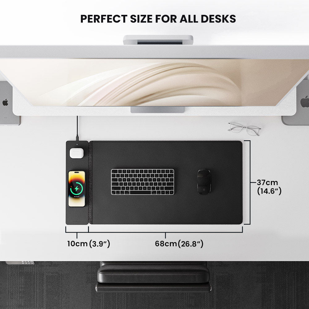 Skrivebordsmåtte med trådløs opladning – ChargePad Flex
