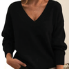 Kashmirsweater med V-hals til dame – Amira