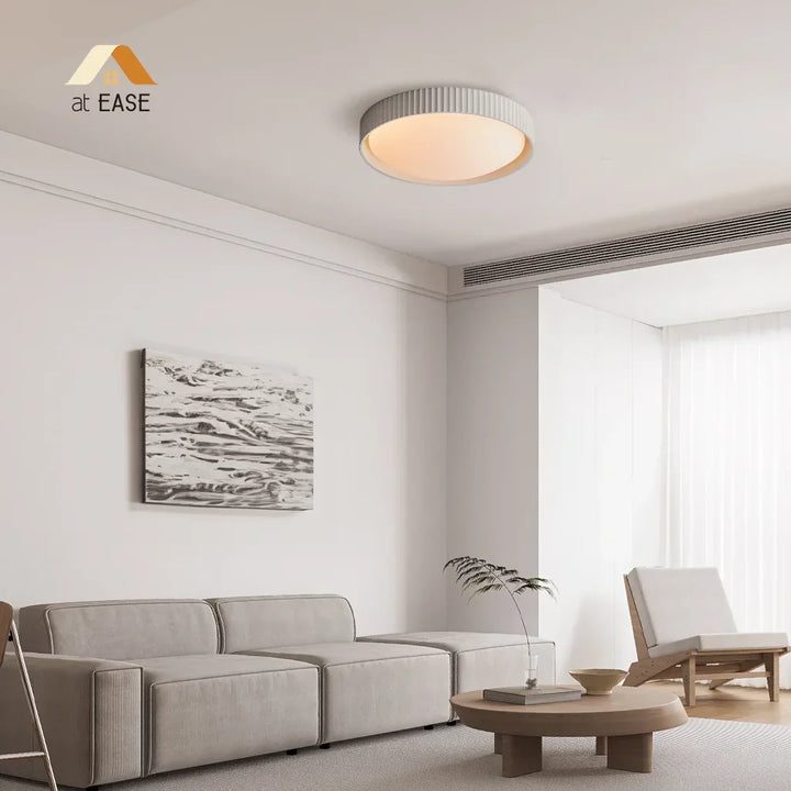Argo loftlampe i gips-beton, flush mount