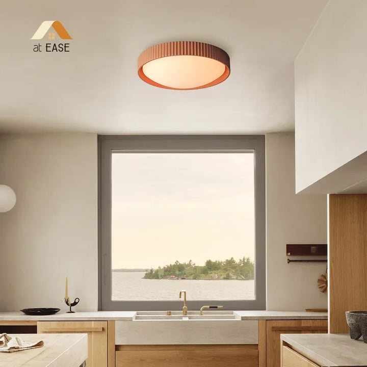 Argo loftlampe i gips-beton, flush mount