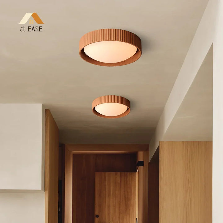 Argo loftlampe i gips-beton, flush mount