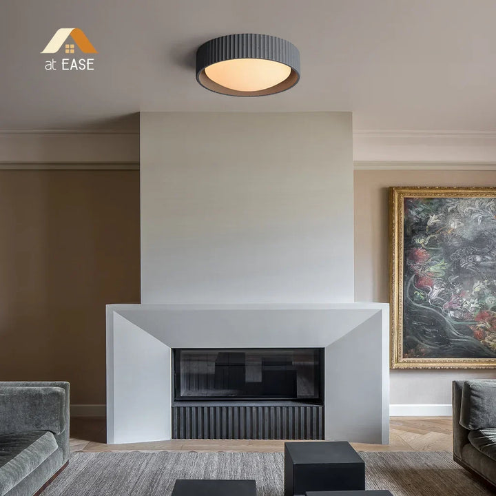 Argo loftlampe i gips-beton, flush mount