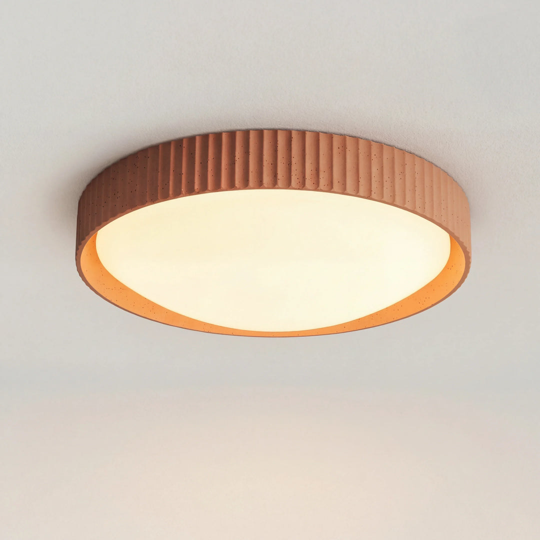 Argo loftlampe i gips-beton, flush mount