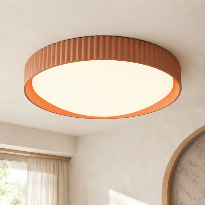 Argo loftlampe i gips-beton, flush mount
