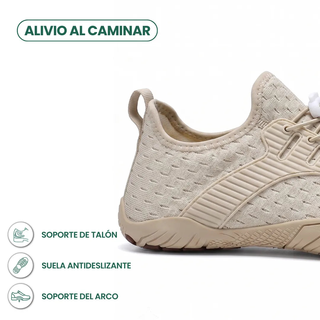 Barfodssneakers til kvinder med bred tåboks og fleksibel sål