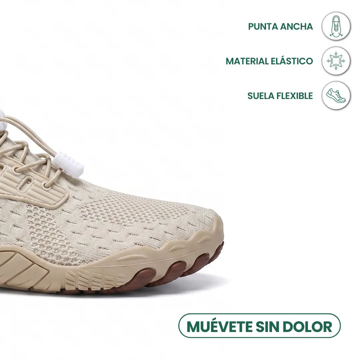 Barfodssneakers til kvinder med bred tåboks og fleksibel sål