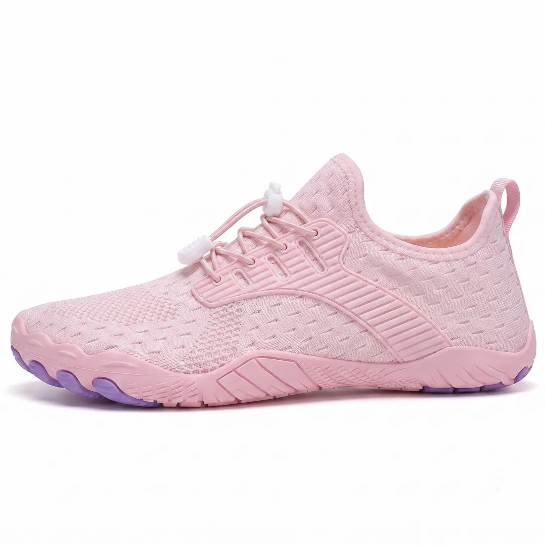 Barfodssneakers til kvinder med bred tåboks og fleksibel sål