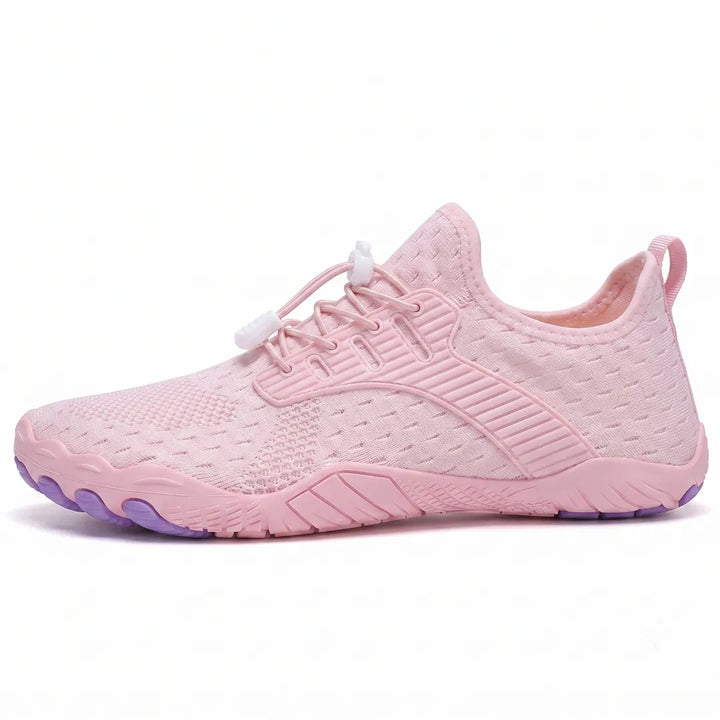Barfodssneakers til kvinder med bred tåboks og fleksibel sål