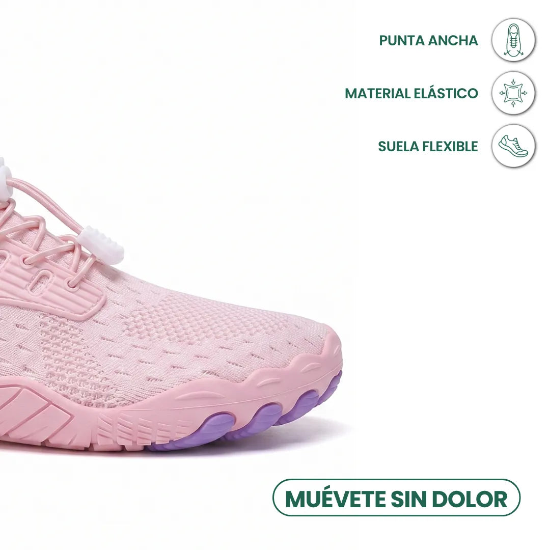 Barfodssneakers til kvinder med bred tåboks og fleksibel sål