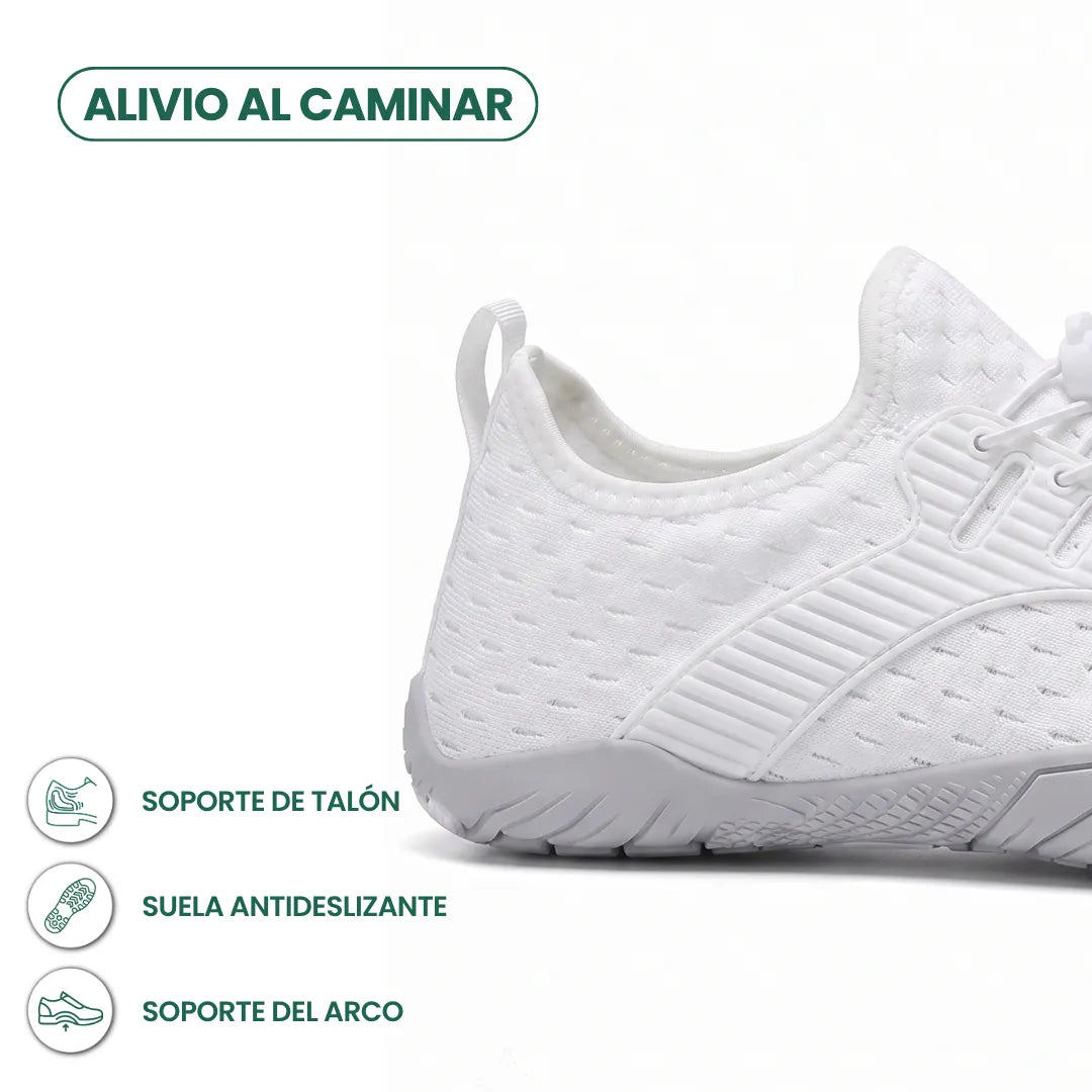 Barfodssneakers til kvinder med bred tåboks og fleksibel sål