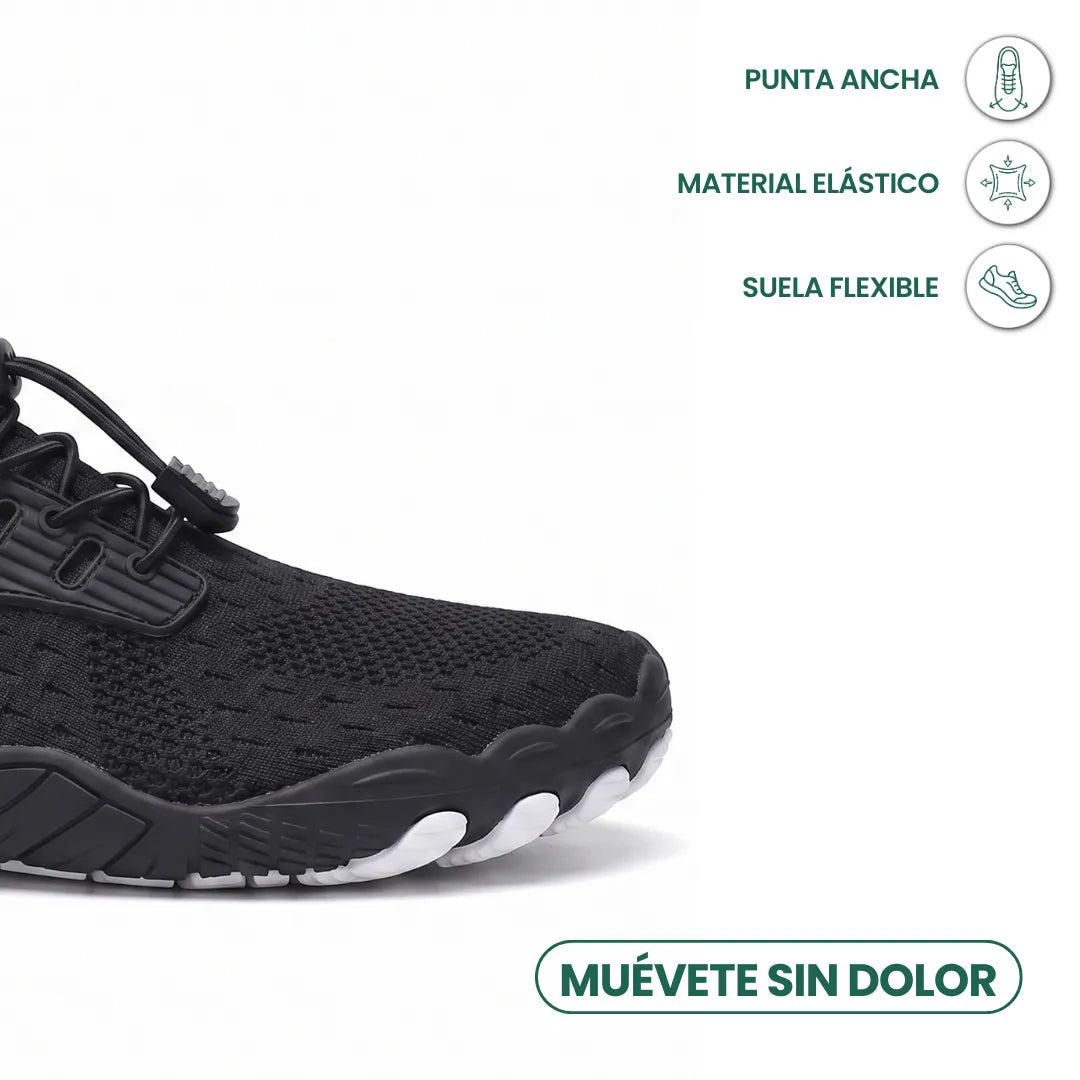 Barfodssneakers til kvinder med bred tåboks og fleksibel sål