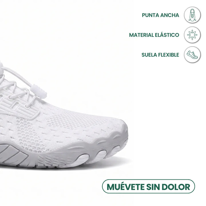 Barfodssneakers til kvinder med bred tåboks og fleksibel sål