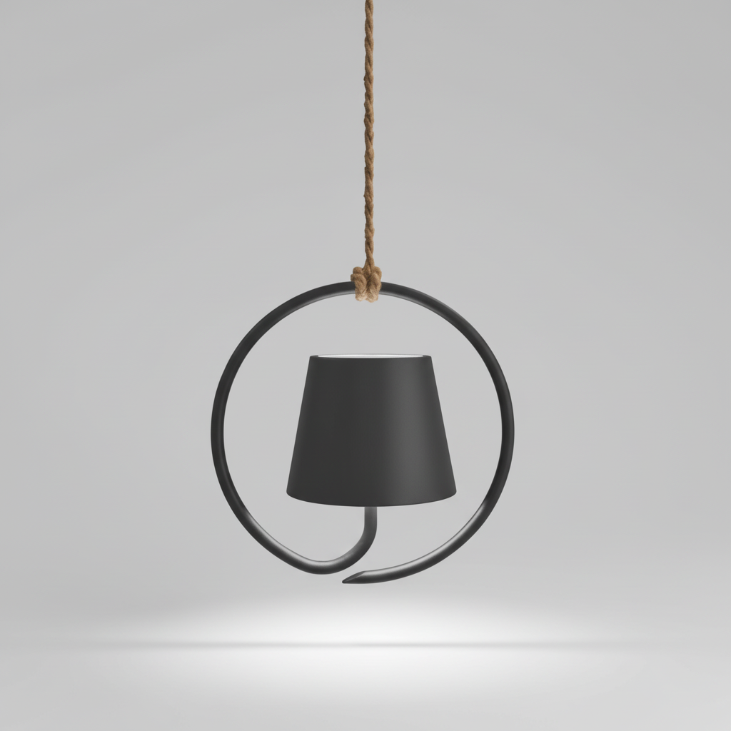 Genopladelig LED-hængelampe - LumiHalo