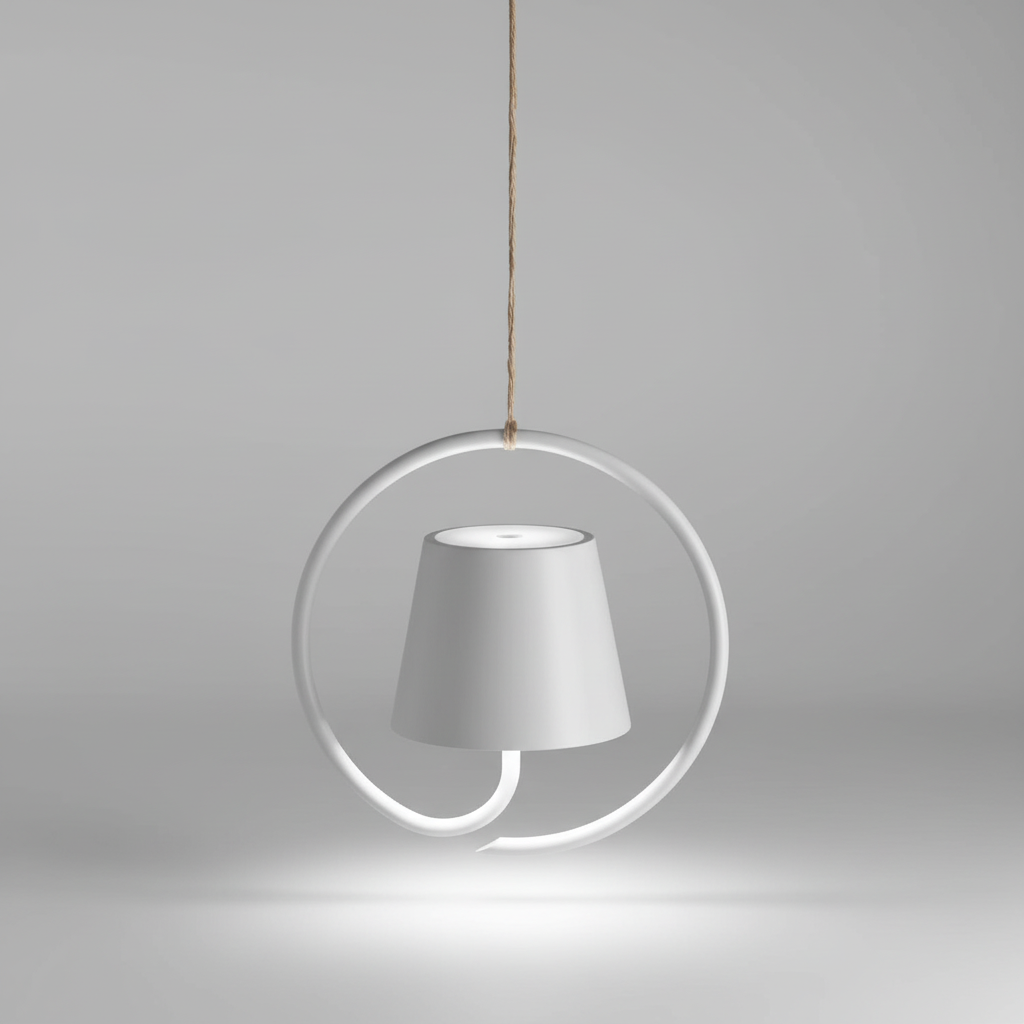 Genopladelig LED-hængelampe - LumiHalo