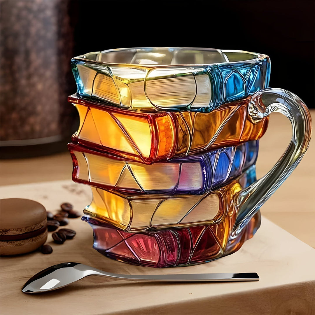 Krus | 3D-bogdesign | Håndlavet & farverigt | Til kaffe & te | BookLume