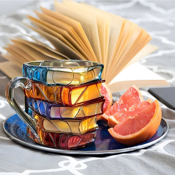 Krus | 3D-bogdesign | Håndlavet & farverigt | Til kaffe & te | BookLume