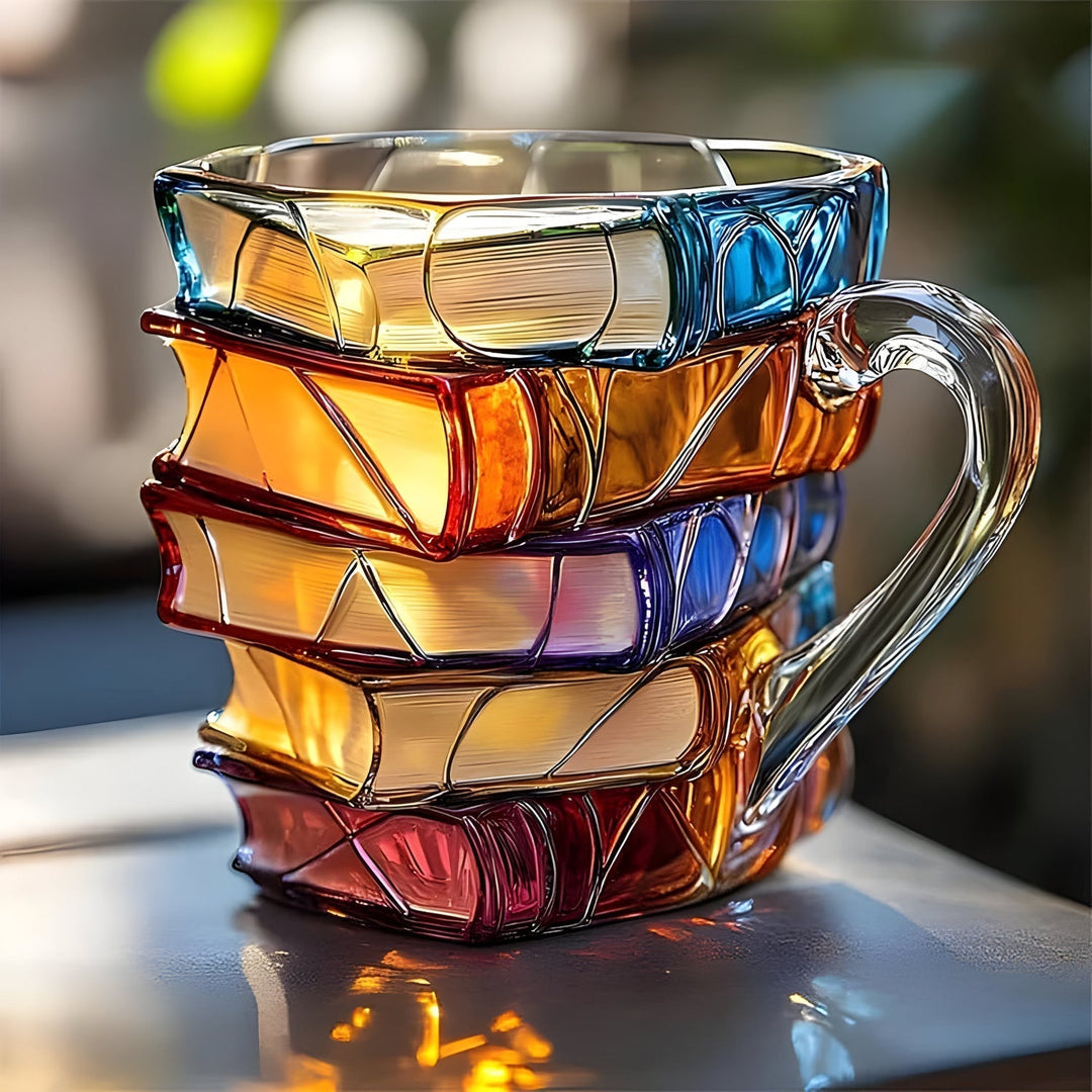 Krus | 3D-bogdesign | Håndlavet & farverigt | Til kaffe & te | BookLume