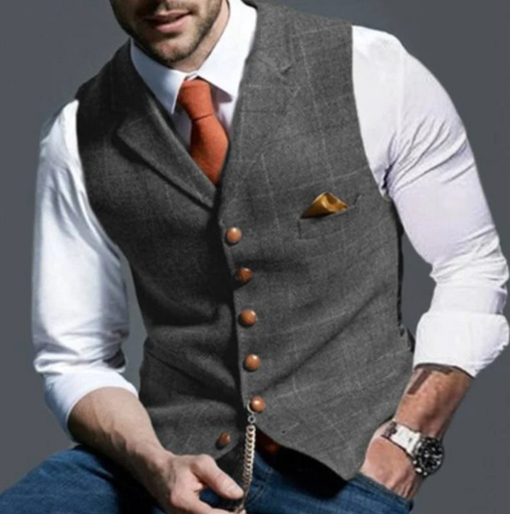 Herre vest med retro design