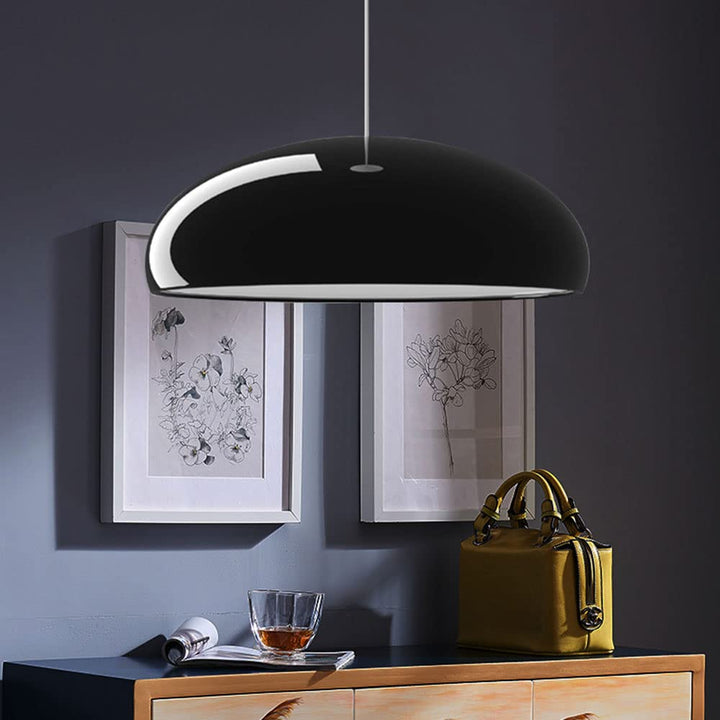 Arisha moderne LED-pendellampe i sort metal til stue/soveværelse